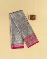 SC4811 - TISSUE SAREE WITH JAQUARD BODY AND CONTRAST BORDER